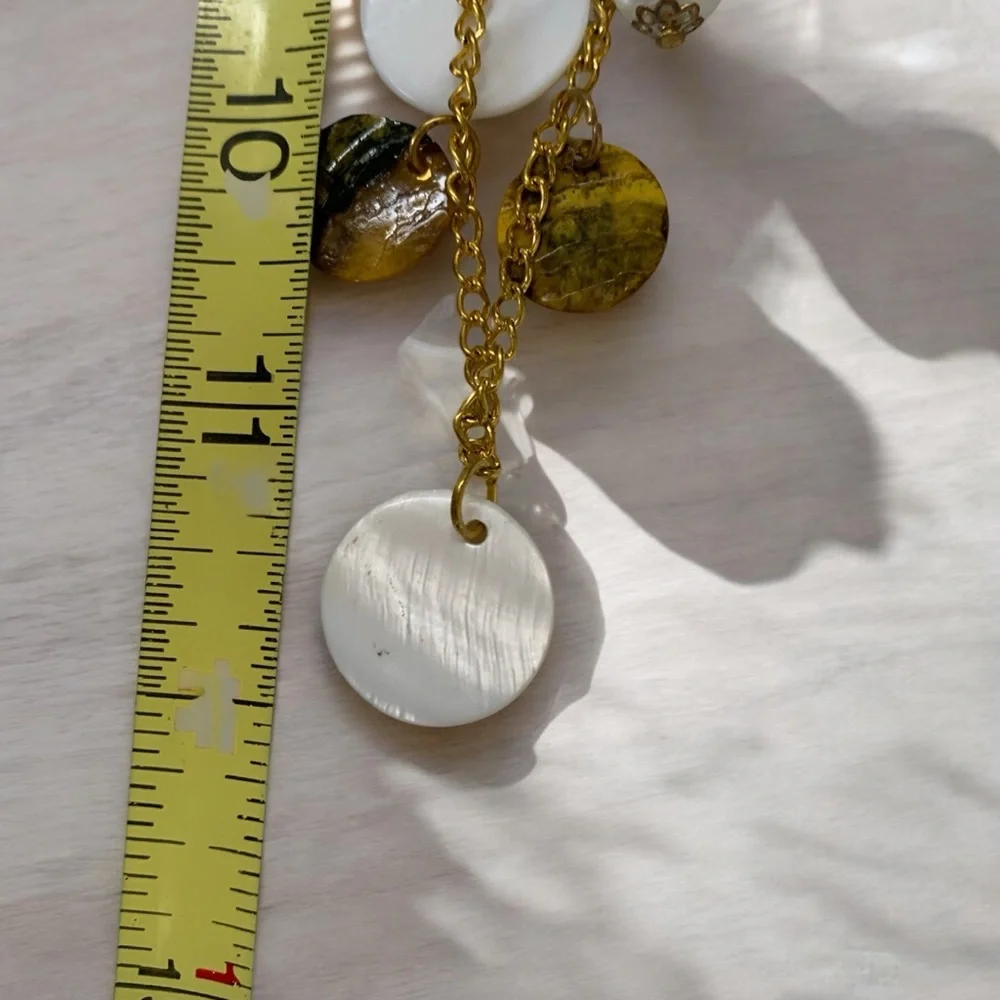 Double Strand Bib Necklace Beads, Disks